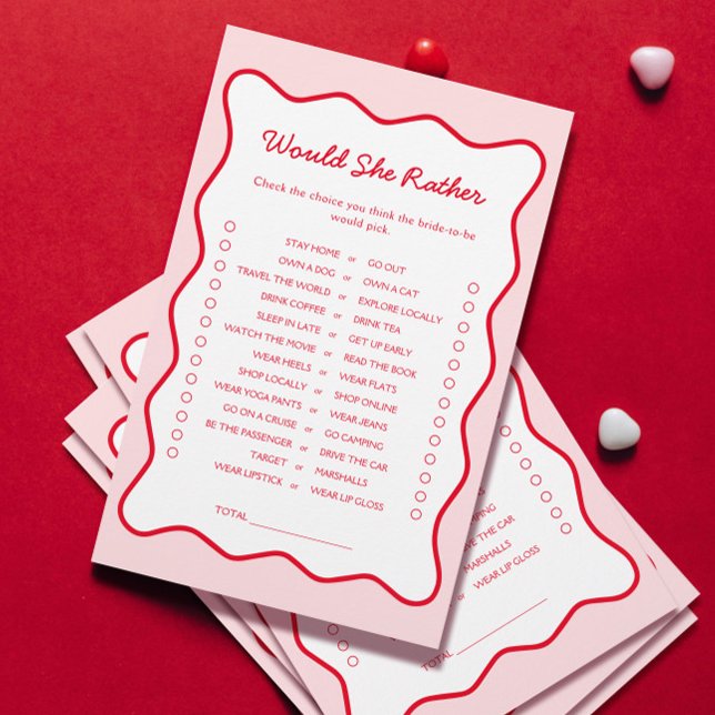 Lámina Rojo y rosa preferiría un juego de ducha de novia (Subido por el creador)