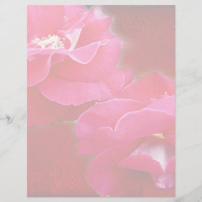 Lámina Romance y rosas rojas (Anverso)