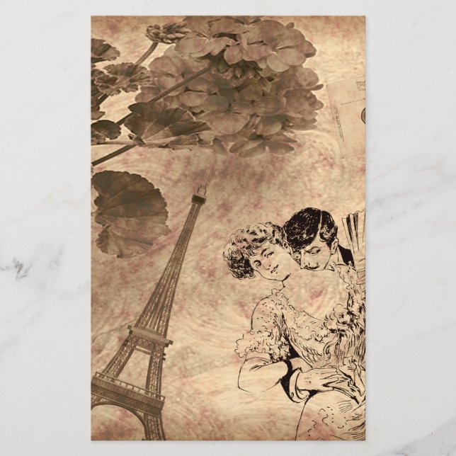 Lámina Romantic Paris Vintage (Anverso)