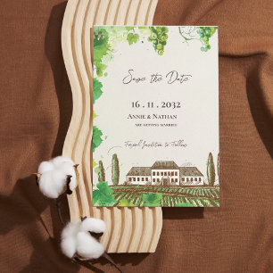 Lámina Romántico Boda de Viñetería Grapevine Salva la Fec