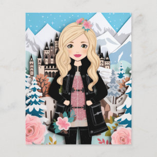 Lámina Romp Real: Muñecas de papel vestidas para sueños b