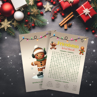 Lámina Rompecabezas de búsqueda de palabras amigables