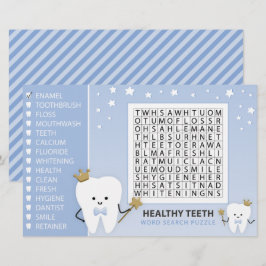 Lámina Rompecabezas de búsqueda de palabras. Primer juego