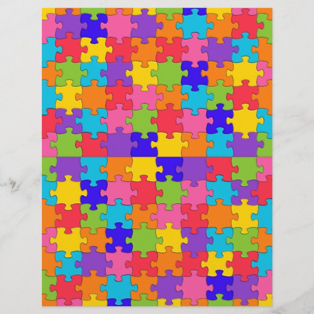 Lámina rompecabezas del autismo (Anverso)