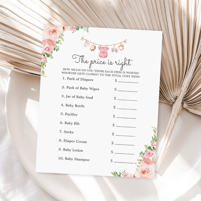 Lámina ropa de bebé chica El precio es el juego correcto (Subido por el creador)