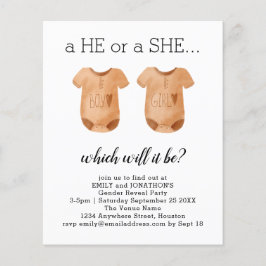 Lámina Ropa De Bebé Presupuestaria Que Ella Revela Invita