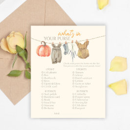 Lámina Ropa de calabaza en tu juego de bolso