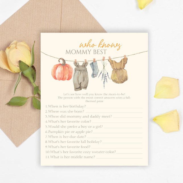 Lámina Ropa de calabaza que conoce a mi mamá mejor juego (Subido por el creador)