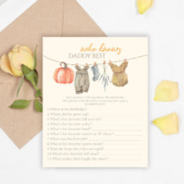 Lámina Ropa de calabaza que conoce mejor a papá