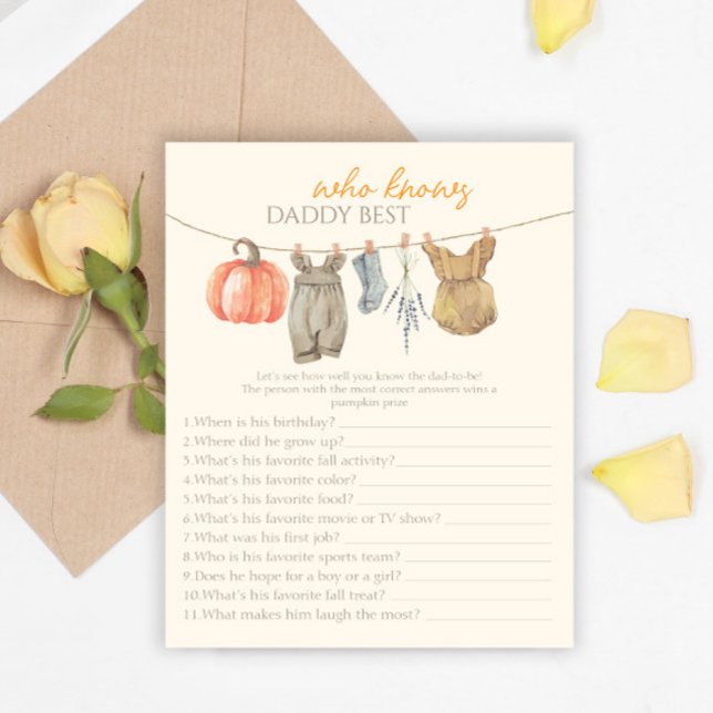 Lámina Ropa de calabaza que conoce mejor a papá (Subido por el creador)