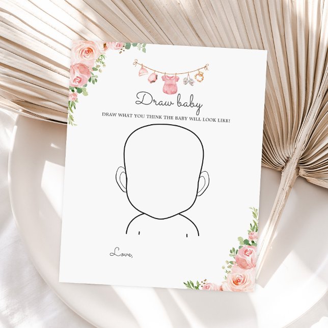 Lámina Ropa de chica Juego de bebé Baby Shower Draw (Subido por el creador)