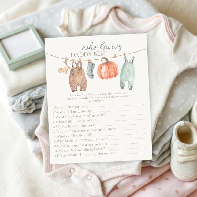 Lámina Ropa de niño de calabaza que conoce el juego de pa (Subido por el creador)