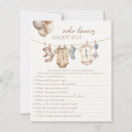 Lámina Ropa Neutral Boho para bebés que conoce el juego d