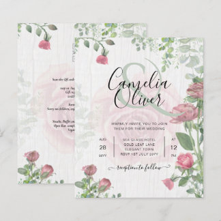 Lámina Rosa  Boda rosado