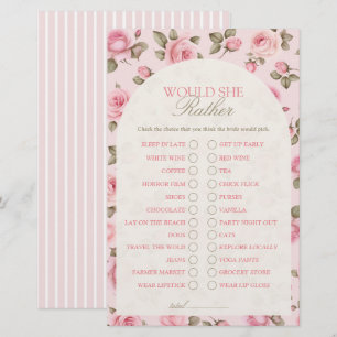 Lámina Rosa De bonito Prefiere Un Juego De Ducha De Novia