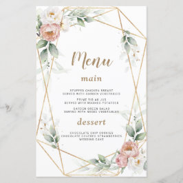 Lámina Rosa de color blanco y  floral Boda de la vegetaci