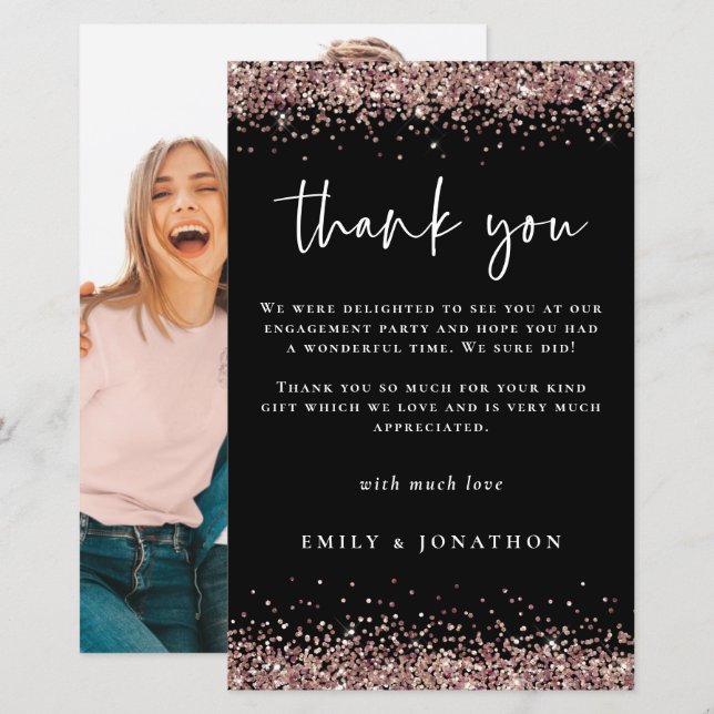 Lámina Rosa  de Compromiso de Foto de Presupuesto Purpuri (Anverso / Reverso)