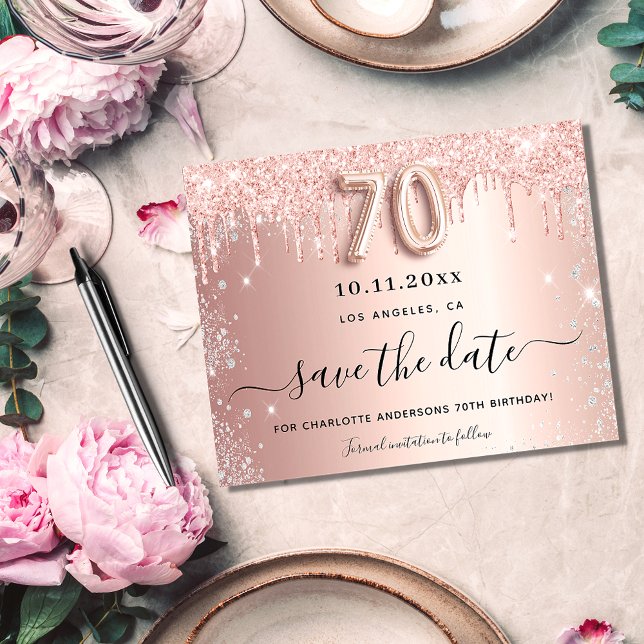 Lámina Rosa de cumpleaños número 70 de presupuesto guarda (Subido por el creador)