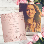 Lámina Rosa de estrellas de oro foto presupuesto invitaci<br><div class="desc">Elevar cualquier celebración de cumpleaños con nuestras invitaciones de cumpleaños estelar de oro, perfectas para chicas, adolescentes y mujeres adultas por igual. Ya sea un dulce 16, un hito 30, o cualquier edad especial, estas invitaciones añaden un toque de elegancia y magia a tu evento. Impresionante diseño de oro Rosa:...</div>