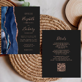 Lámina Rosa de la Marina de Presupuesto Agate de Oro Boda