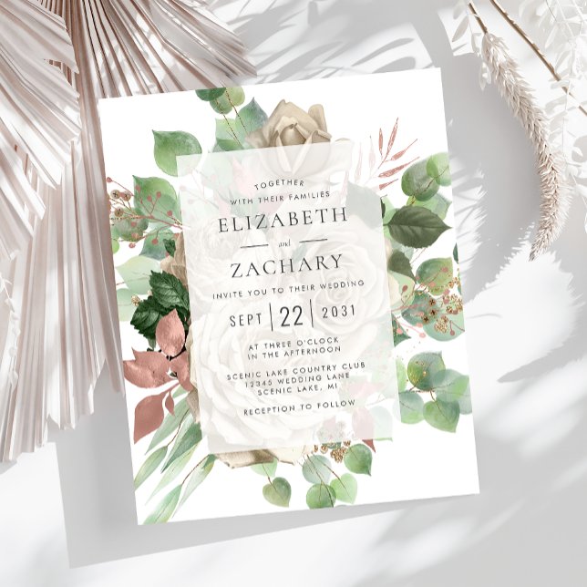 Lámina Rosa de marfil floral presupuestado Eucalyptus Bod (Subido por el creador)