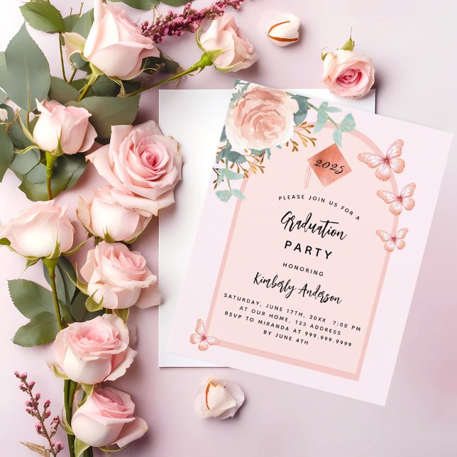 Lámina Rosa de oro floral arco presupuesto Partido de Gra (Subido por el creador)