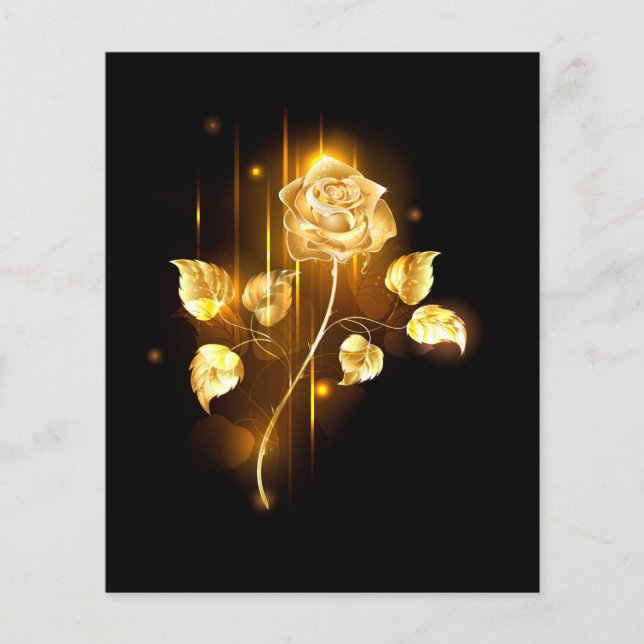 Lámina Rosa de oro (rosa de oro) (Anverso)