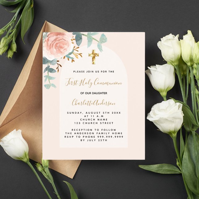 Lámina Rosa de oro rosa floral chica presupuesto cruzado  (Subido por el creador)