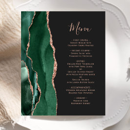 Lámina Rosa de oro verde esmeralda presupuestal Agate Bod