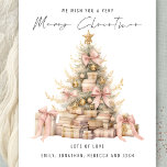 Lámina Rosa de presupuesto Árbol de oro 2025 Navidades de<br><div class="desc">Un precio económico más bajo 4, 5 x 5, 6" alternativo en un semi brillo de 110 libras, similar en grosor a una postal. Hay UNA por hoja. Rosa de presupuesto Gold Tree 2025 Calendario Feliz Navidad está en un elegante guión de estilo manuscrito. Con un práctico calendario de 2025...</div>