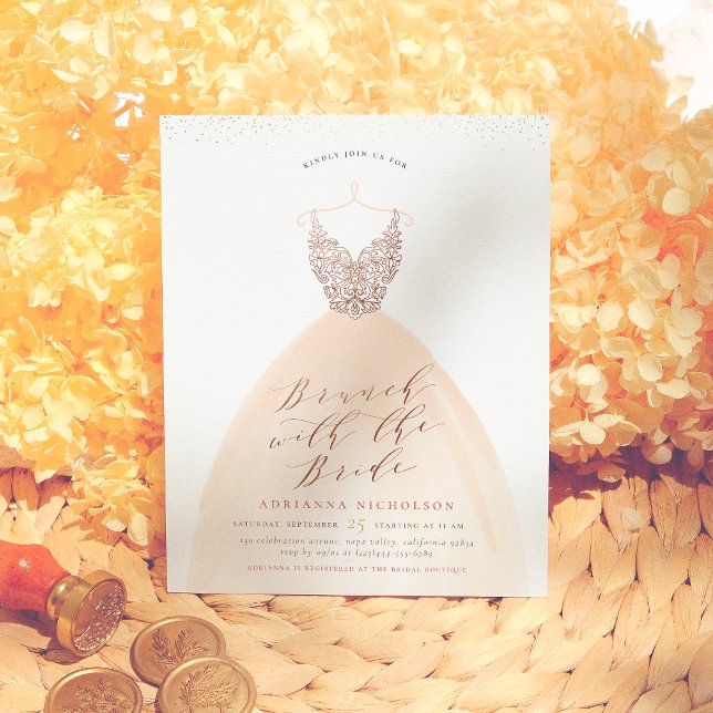 Lámina Rosa de presupuesto Boda de oro Vestido de novia d (Subido por el creador)