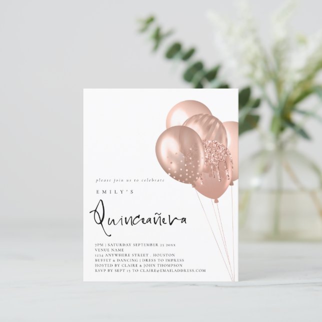 Lámina Rosa de presupuesto Globo de oro Código QR Código  (Anverso de pie)