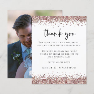 Lámina Rosa de presupuesto Purpurina Foto Boda Blanco Gra