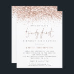 Lámina Rosa de presupuesto Purpurina Girly Veintitrés Inv<br><div class="desc">Hay dos opciones de papel entre las que elegir para este tamaño (4, 5 x 5, 6") en el rango de presupuesto. Para este producto, recomendaría el semi-brillo que es una tarjeta de 110 gsm, similar en grosor a una postal. La opción Satin es un papel mucho más delgado 80gsm....</div>