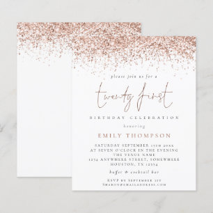 Lámina Rosa de presupuesto Purpurina Girly Veintitrés Inv