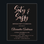 Lámina Rosa de presupuesto Relieve metalizado dorado 60 C<br><div class="desc">Rosa  de Relieve metalizado dorado 60 Sixty y la invitación a la fiesta de cumpleaños. El Relieve metalizado dorado Rosa y la invitación Black 60 y Sassy Birthday Party son perfectos para una moderna fiesta de cumpleaños número 60.</div>