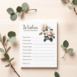 Lámina Rosa De Té Baby Shower Desea Bebé