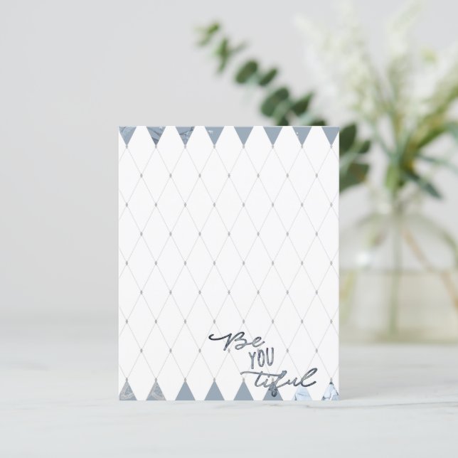 Lámina Rosa Dusty Blue (Anverso de pie)