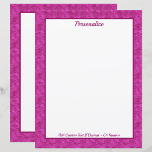 Lámina Rosa Glitter Patrón Cebra Personalizado Chic