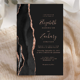 Lámina Rosa negro de presupuesto Agate de oro Boda oscuro