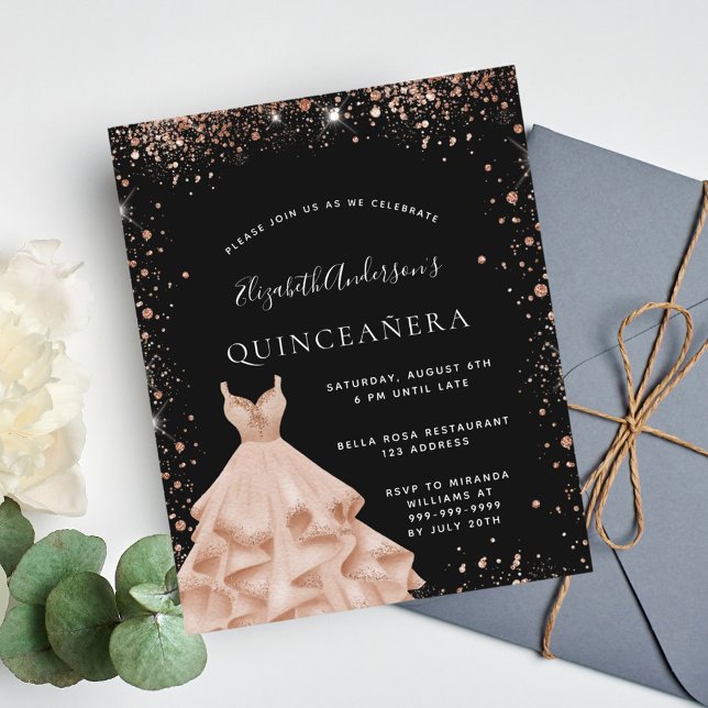Lámina Rosa negro  de presupuesto vestido purpurina de or (Subido por el creador)
