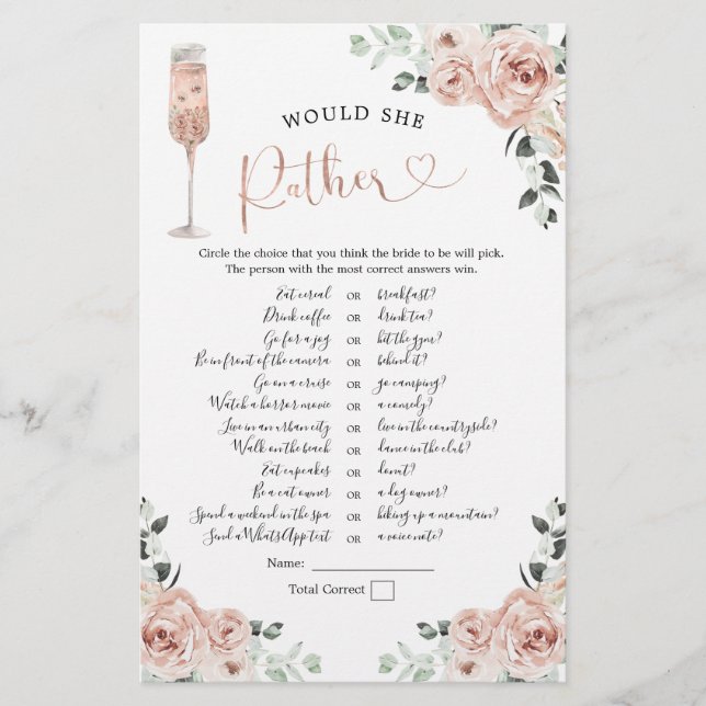 Lámina Rosa Polvoriento Rosa Petales Prosecco Prefiere (Anverso)