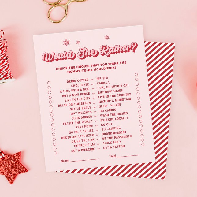 Lámina Rosa preferiría un juego Baby Shower para Navidade (Subido por el creador)