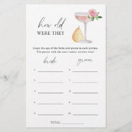 Lámina Rosa Prosecco - ¿Cuántos años tenían el juego de n