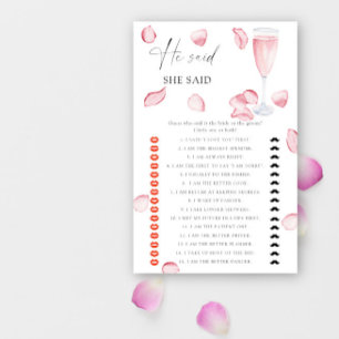 Lámina Rosa Prosecco - Dijo que dijo una ducha de novia