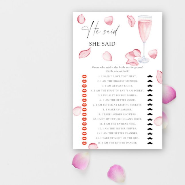 Lámina Rosa Prosecco - Dijo que dijo una ducha de novia (Subido por el creador)