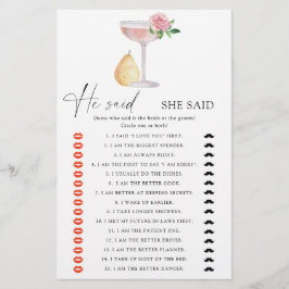 Lámina Rosa Prosecco - Dijo que dijo una ducha de novia