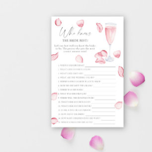 Lámina Rosa Prosecco - Quién conoce el mejor juego de nov