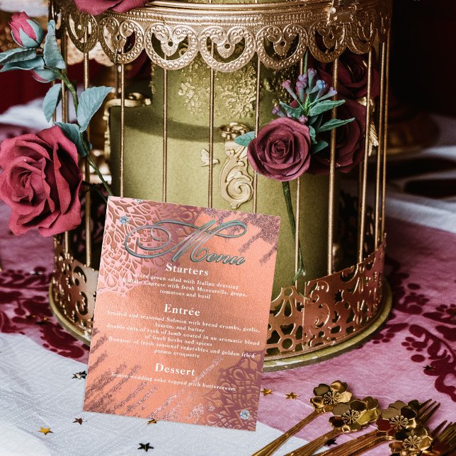 Lámina Rosa Relieve metalizado dorado Lujo Glam Elegante  (Subido por el creador)