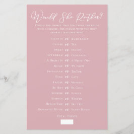 Lámina Rosa Rosa Prefiere Un Juego De Ducha De Novias